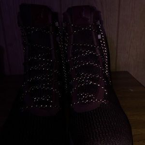 Jordan boots red and black